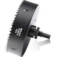 Vista 177 de Sierra perforadora de 4 1/8 pulgadas (4.134 in) para madera y plástico, broca de núcleo de cortador de agujeros bimetálico HSS para paneles de yeso