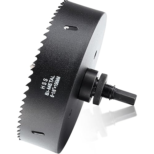 Vista 188 de Sierra perforadora de 2 3/4" (70 mm) para madera y plástico, broca de núcleo de cortador de agujeros bimetálico HSS para paneles de yeso, tableros