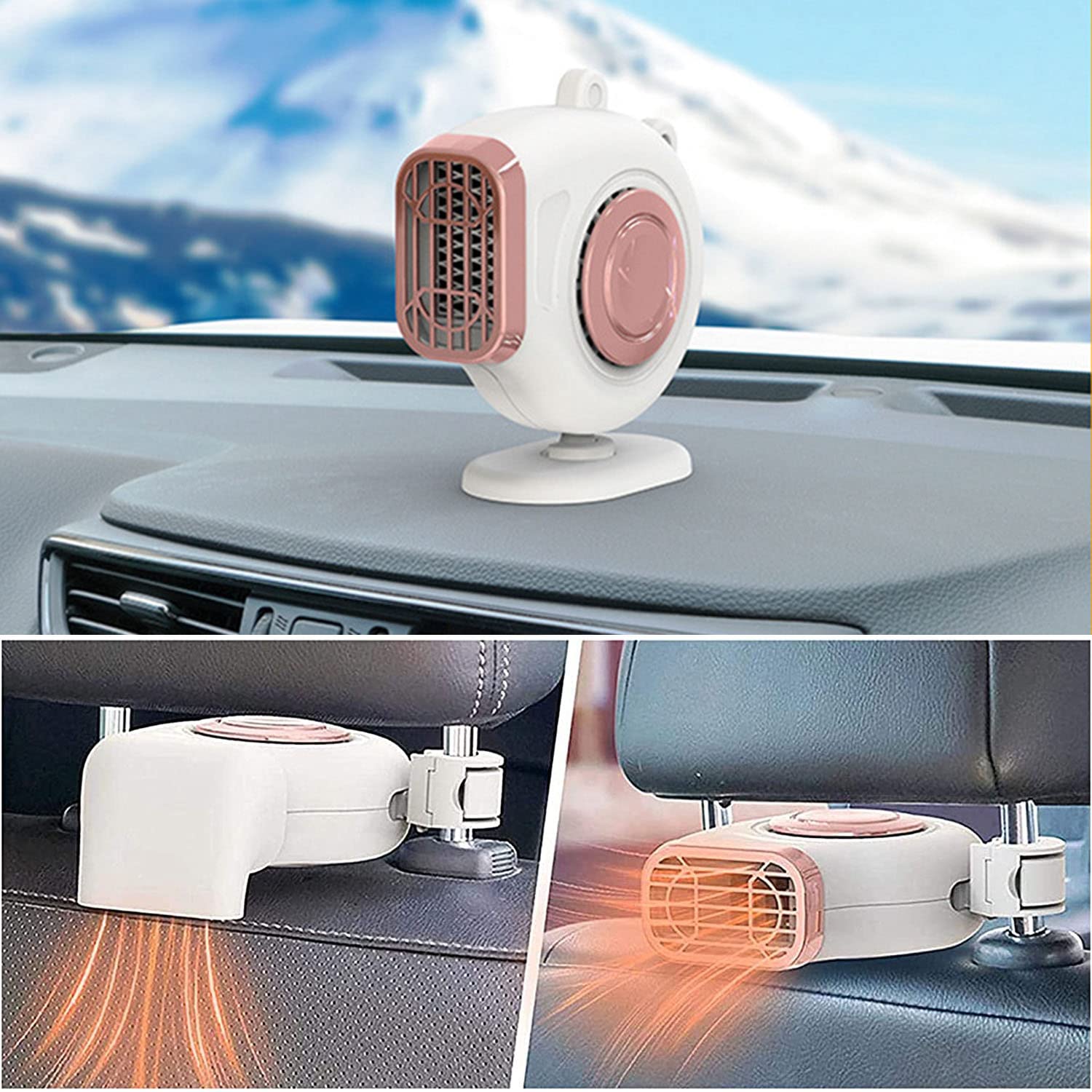Portable Rotatable Car Heater, 12V 150W Fast Heating Car