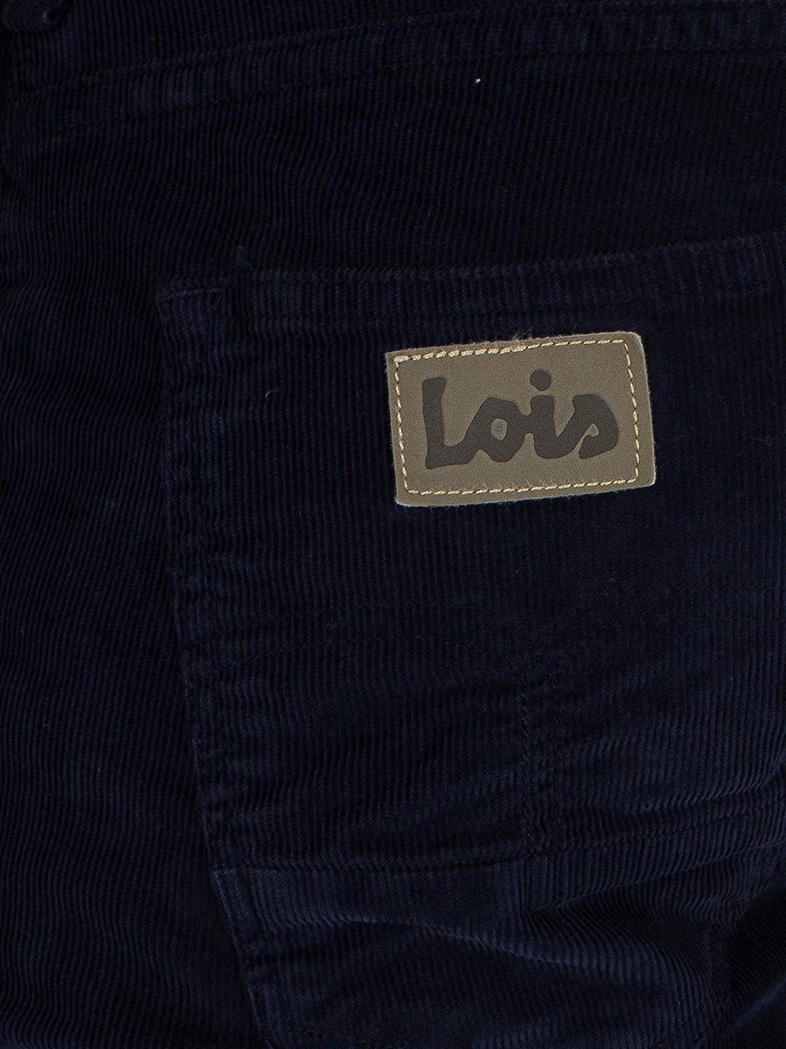 Lois Jeans de los Hombres Pantalones de Pana Sierra Fina, Azul