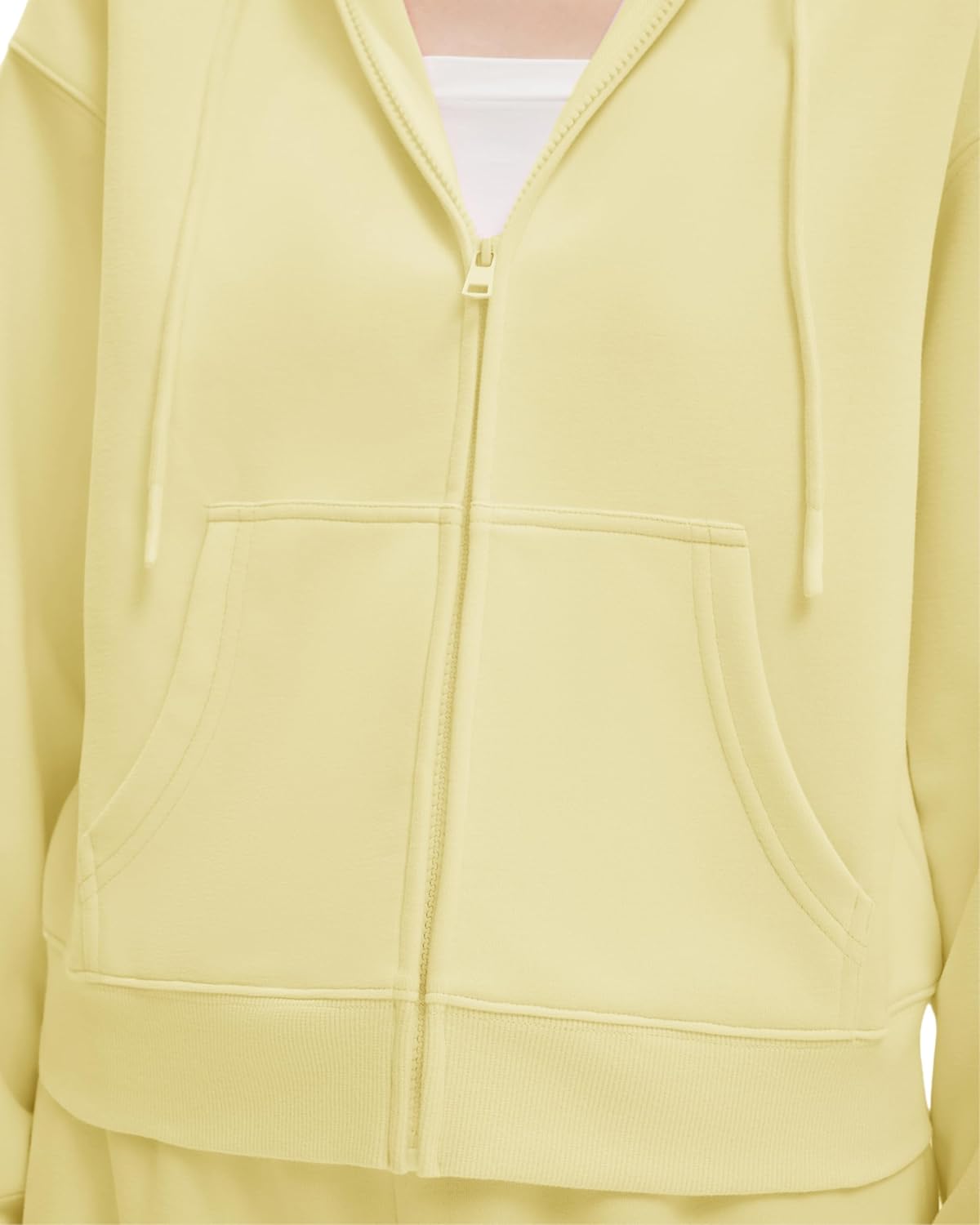 SUUKSESS Womens 2 Piece Sweatsuits Outfits Zip Up Hoodie Tracksuit Straight Wide Leg Sweatpant Lounge Matching Sets - Image 3