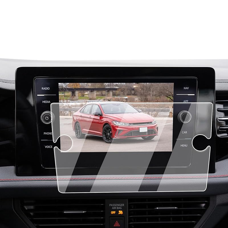 Película Protetora de Tela para VW Jetta 2025-2026, Vidro Temperado 9H para Tela de Navegação de 8 Polegadas ECOZEN
