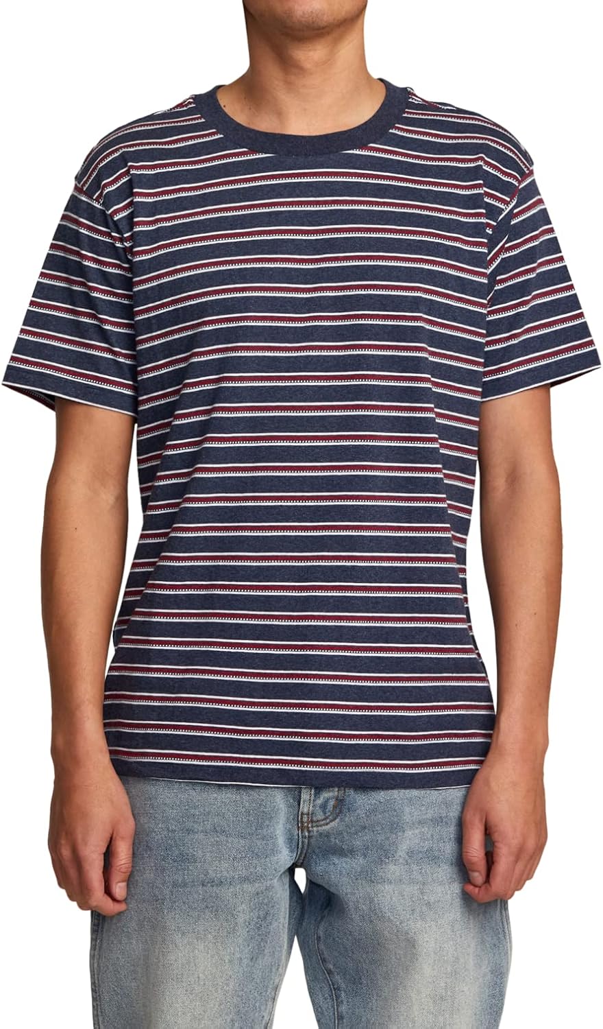 RVCA Mens Easy Fit Knit Short Sleeve Tee