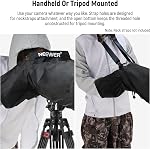 NEEWER Couverture de pluie de caméra, grandes dimensions durable en nylon imperméable Compatible avec Canon Sony Nikon DSLR Caméra Vlog sans miroir & Objectifs 300/400/500/600/800mm, avec les manches/chaînes de dessin/Fenêtre de visualisation, PB004