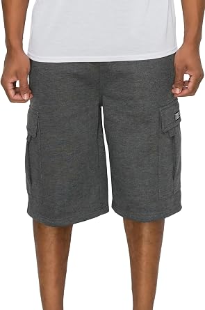 VICTORIOUS Men's Solid Fleece Cargo Shorts