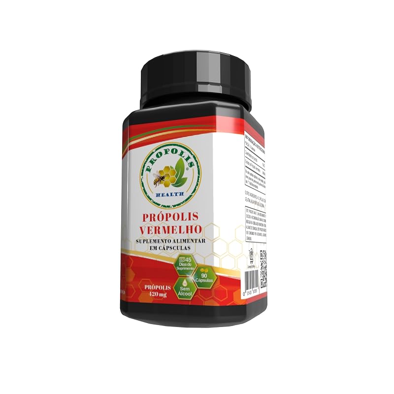 Propolis Health Suplemento de Própolis Vermelha 840 mg 90 cápsulas