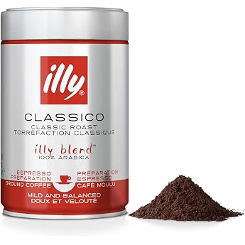 illy coffee Classico ground coffee medium roast 100 percent Arabica coffee beans 250 g