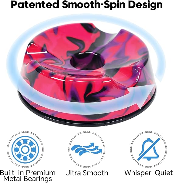 Bowling Ball Spinner - Smooth Rotating Bowling Ball Cup Stand with Non-Slip Base, Scratch-Free & Silent Spin Bowling Ball Holder, Ideal Bowling Accessories for Men & Women