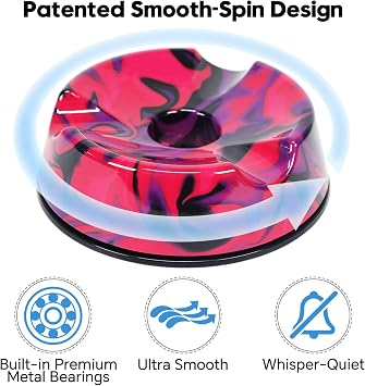 Bowling Ball Spinner - Smooth Rotating Bowling Ball Cup Stand with Non-Slip Base, Scratch-Free & Silent Spin Bowling Ball Holder, Ideal Bowling Accessories for Men & Women