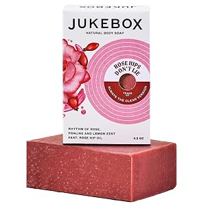 JUKEBOX Soap Rose Hips Dont Lie Scent Natural Bar Soap for Women Cold Process Bath Soap with No