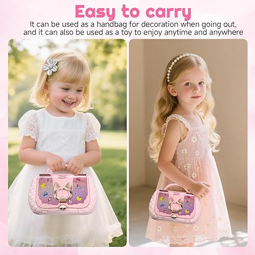 Miniatura 5 de Kit de maquillaje para niñas de 4 a 6 años, juego de maquillaje lavable real para niñas de 4 a 6 años, brillo de labios, paleta de sombras de ojos,