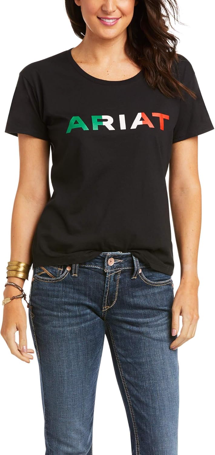 ARIAT Female Viva Mexico T-Shirt Black Large - Image 3