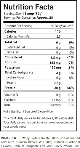 Miniatura 3 de Iso Fuzion 100% aislado de suero de leche de Scilabs Nutrition | 0.99 oz de proteína en polvo no desnaturalizada, sabor a muffin de nuez de plátano,