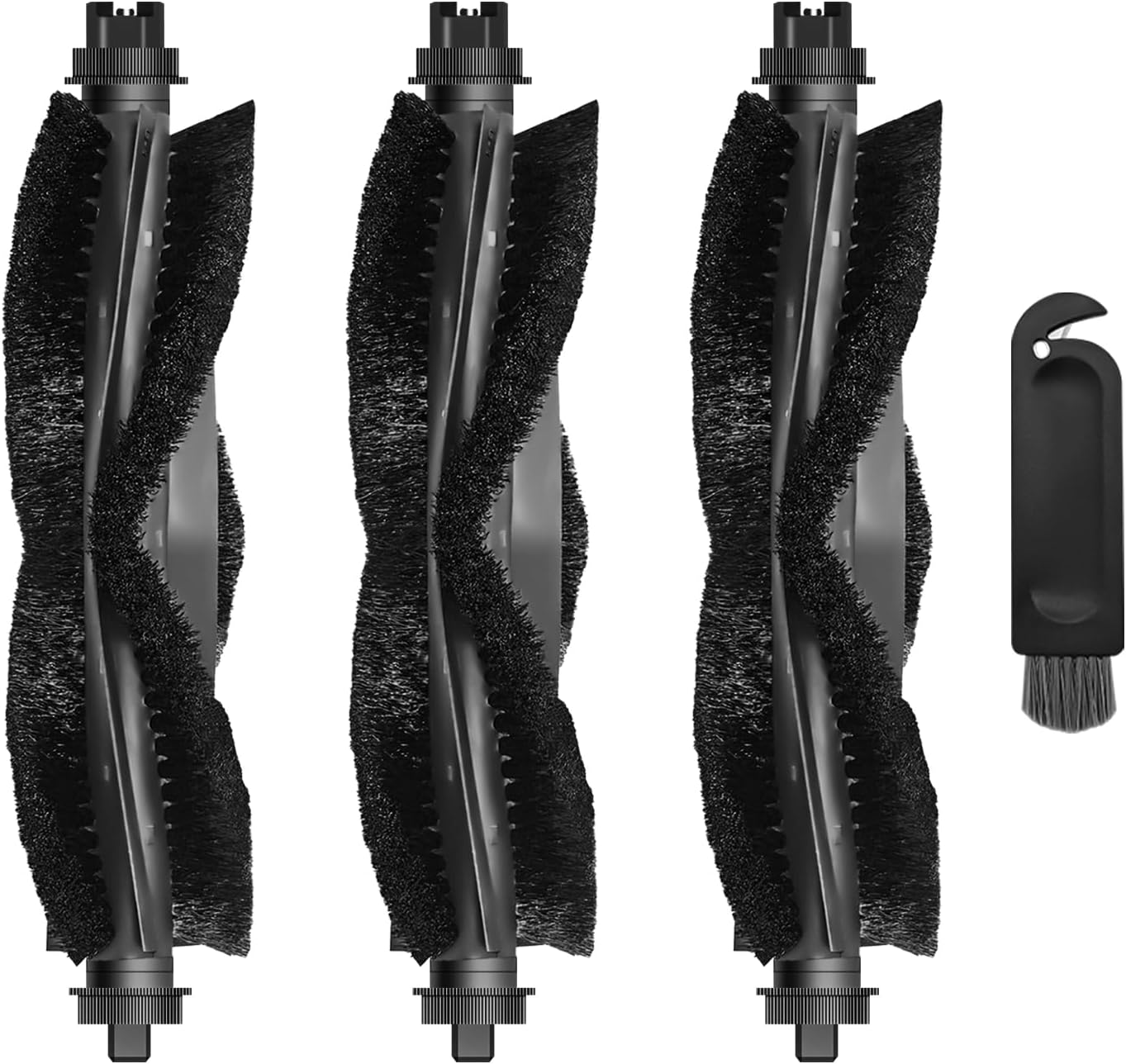 L50 L60 Replacement Roller Brush Compatible for Eufy L50, L60 Series Robotic Vacuums, Includes 3 Main Rolling Brushes, 1 Cleaning Tool