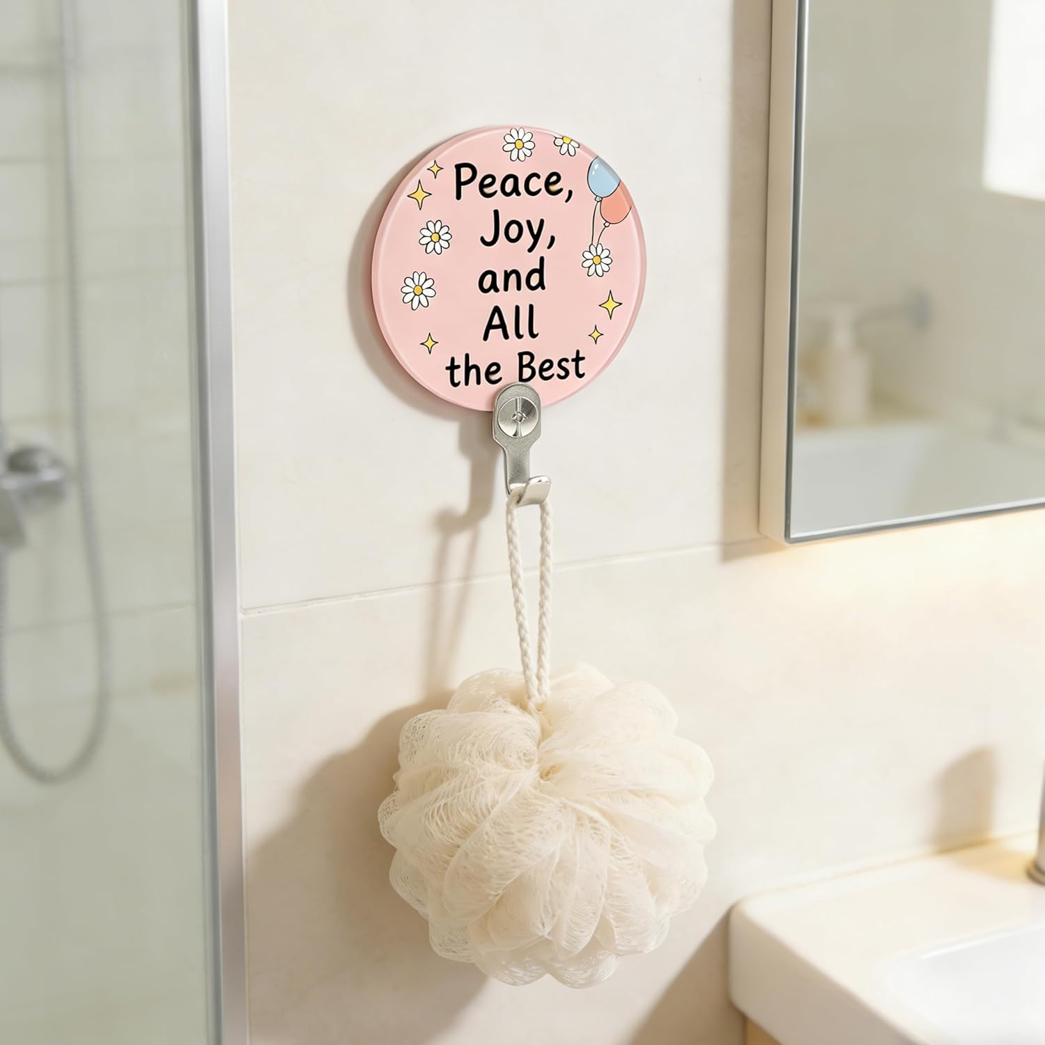 10 PCS Sublimation Blank Acrylic Hook, Heat Transfer Hooks, Universal Hooks for Bathroom, Kitchen, Bedroom, and Wardrobe, Creative Gifts.