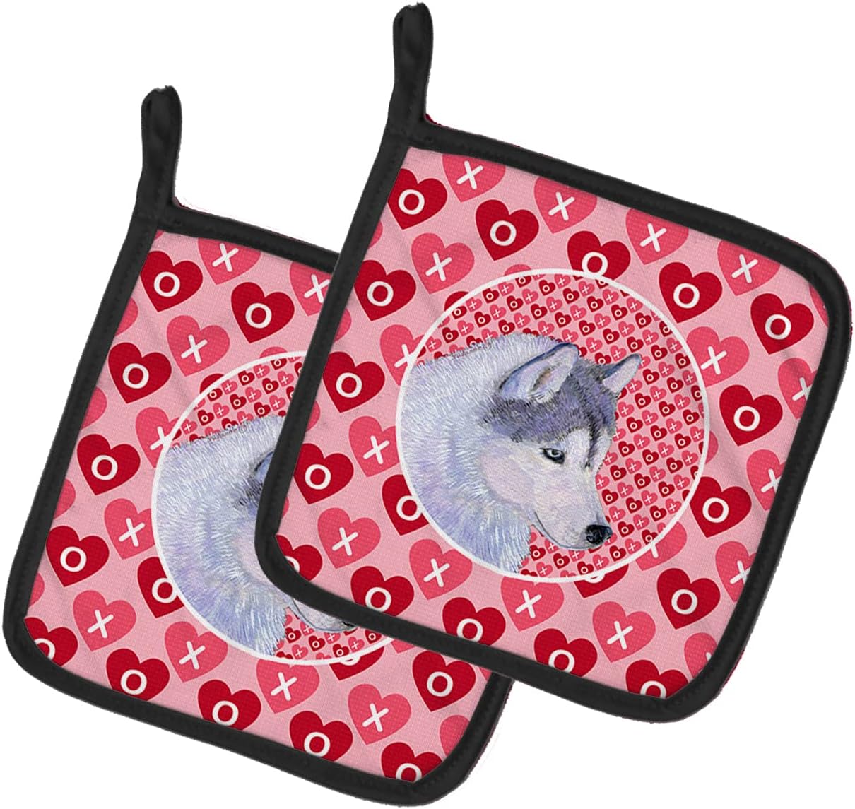 Romantischer Sibirischer Husky, Ein Hund Der Schwarzweiss-Farbe Mit