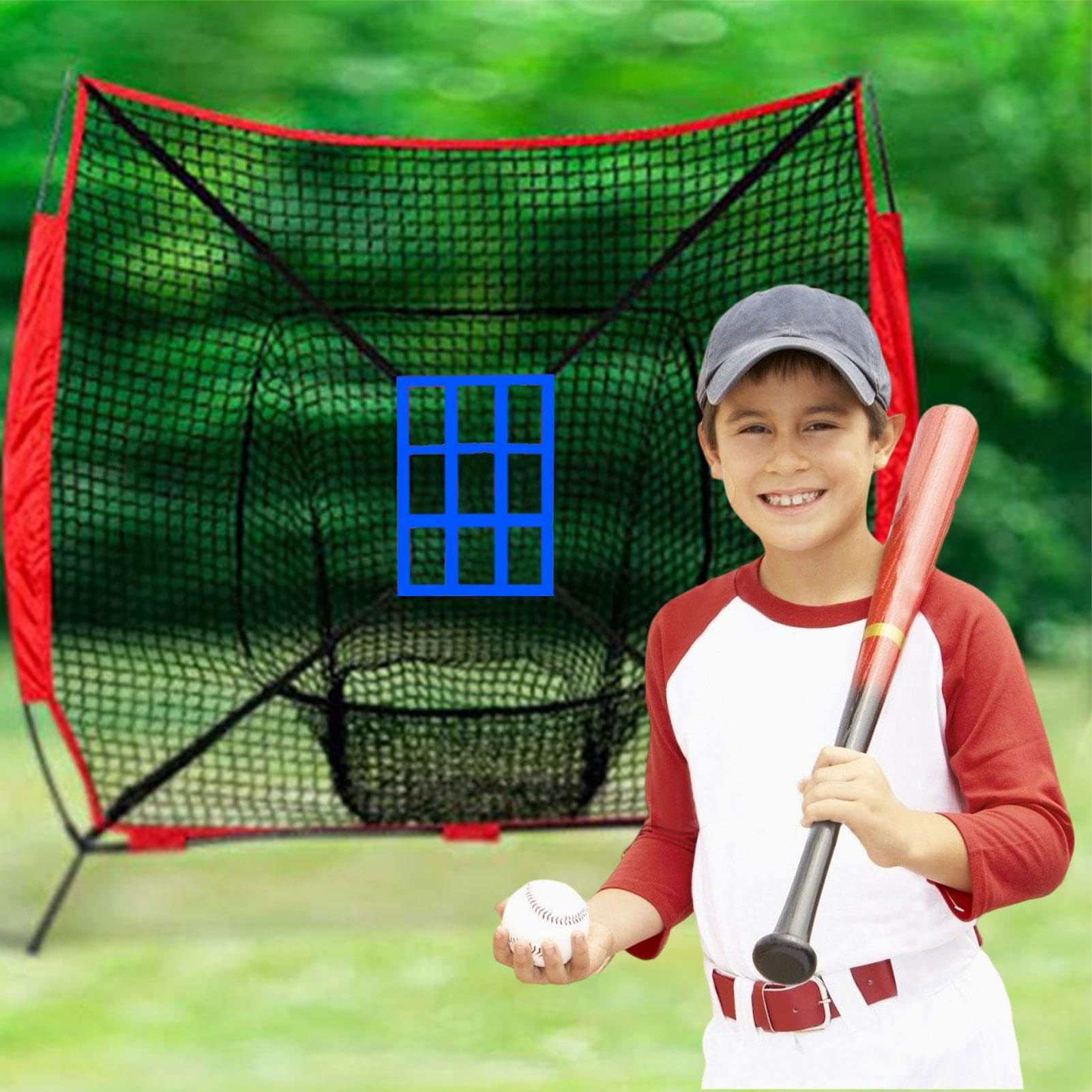 Cible de Zone de Frappe de Baseball Réglable pour Pratique, Filet d'Entraînement de Précision Lancer et Frapper
