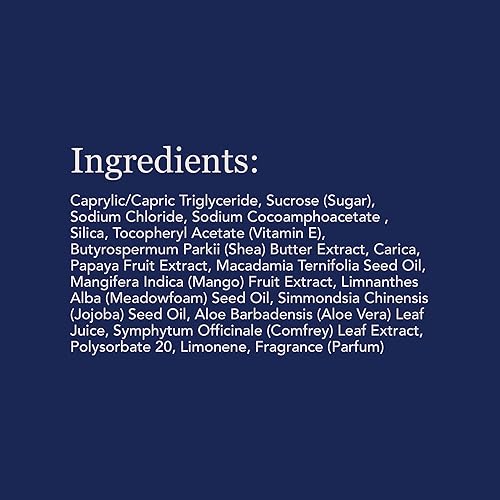 Miniatura 2 de Spenser & Jensen Exfoliante de azúcar exfoliante de papaya de mango, exfoliante corporal hidratante y renovador para una piel suave, tersa y sedosa,