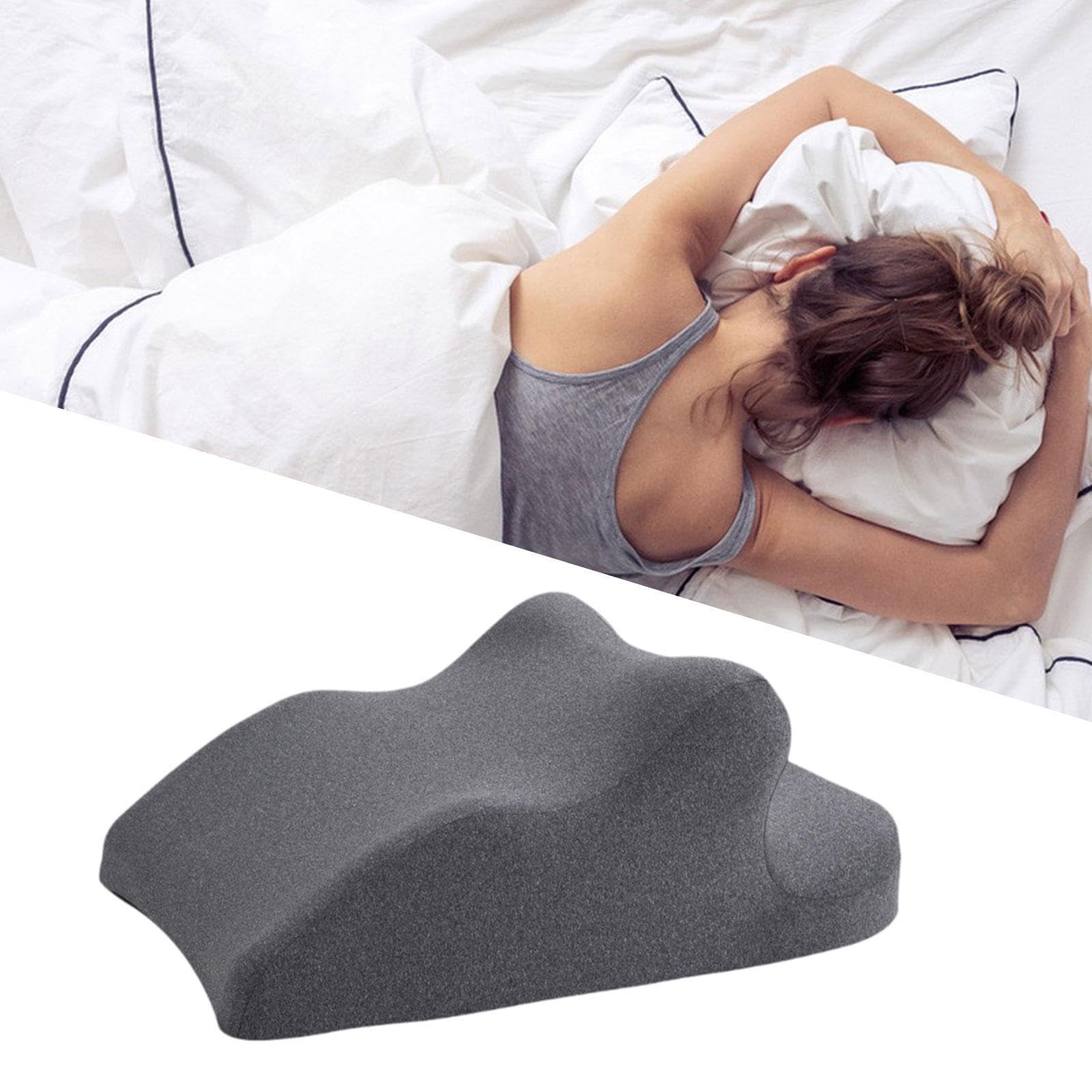 KESOTO Almohada con Diseño de Cuña para Mayor Relajación Y Comodidad, Gris Oscuro, tal como se describe