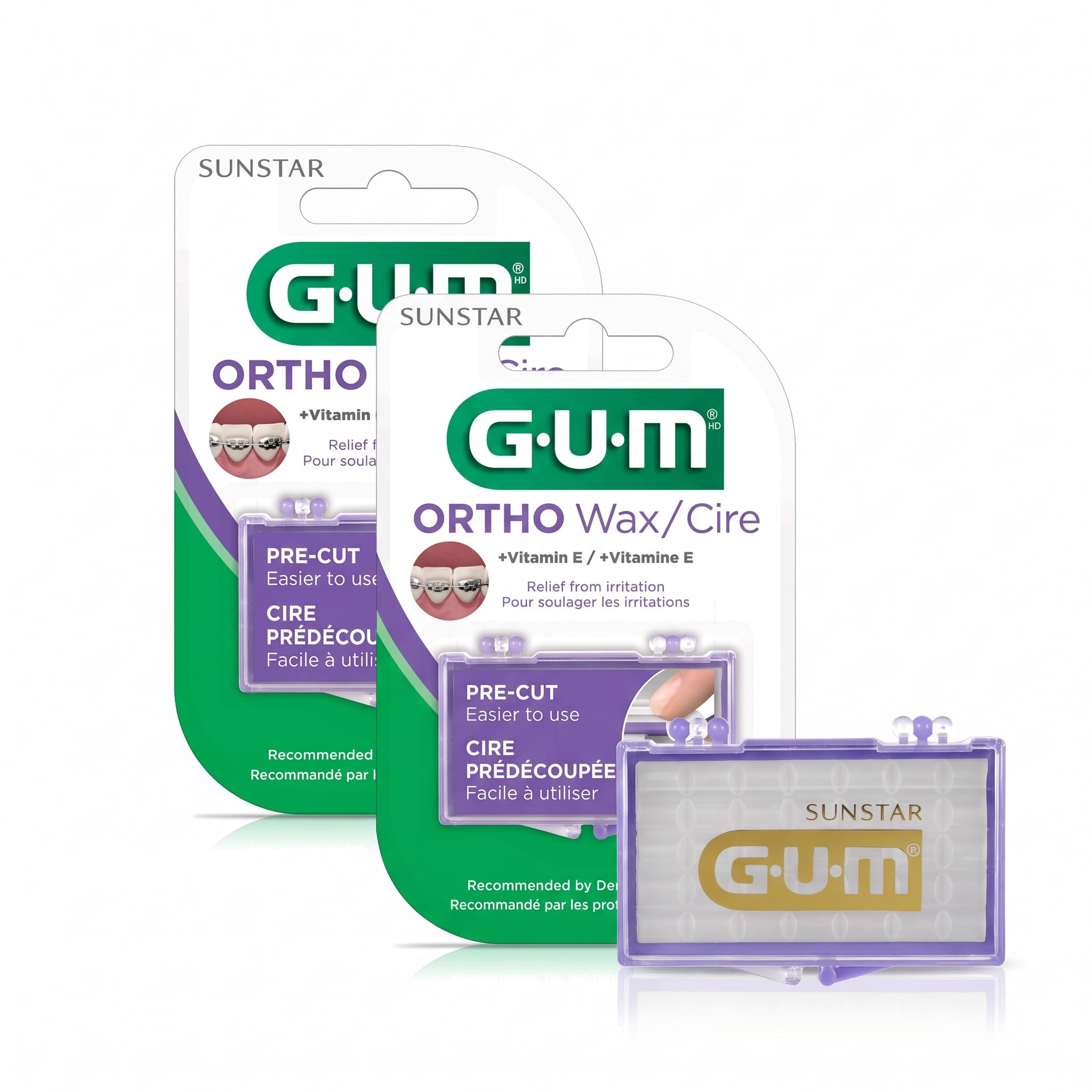 GUM Ortho Wax - Protect Your Braces & Appliances -8 GUM Ortho Wax - Protect Your Braces & Appliances -8