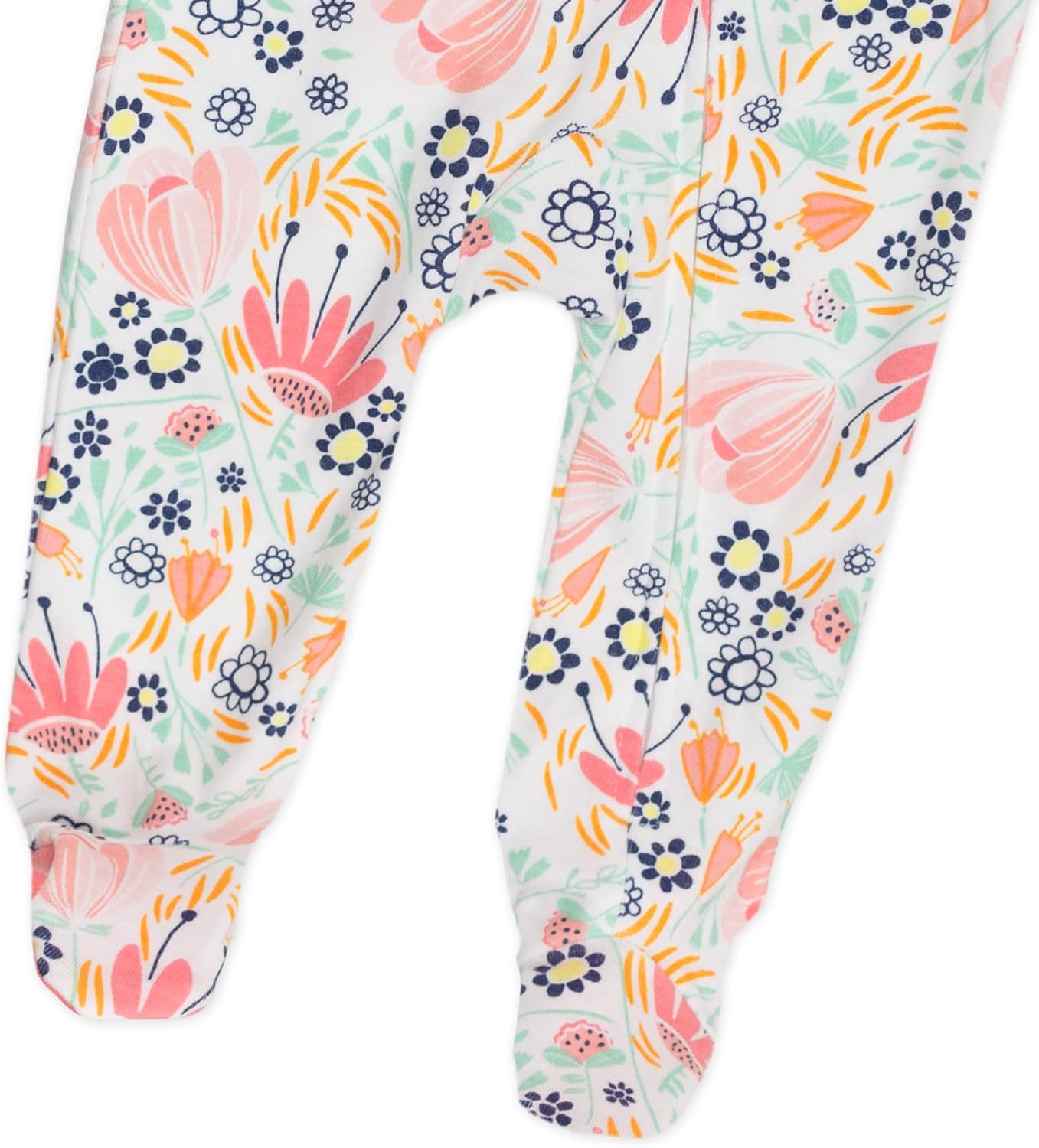 HonestBaby baby-girls Sleep & Play Footed One-piece Pajama Sleeper 100% Organic Cotton, Baby Girls - Image 3