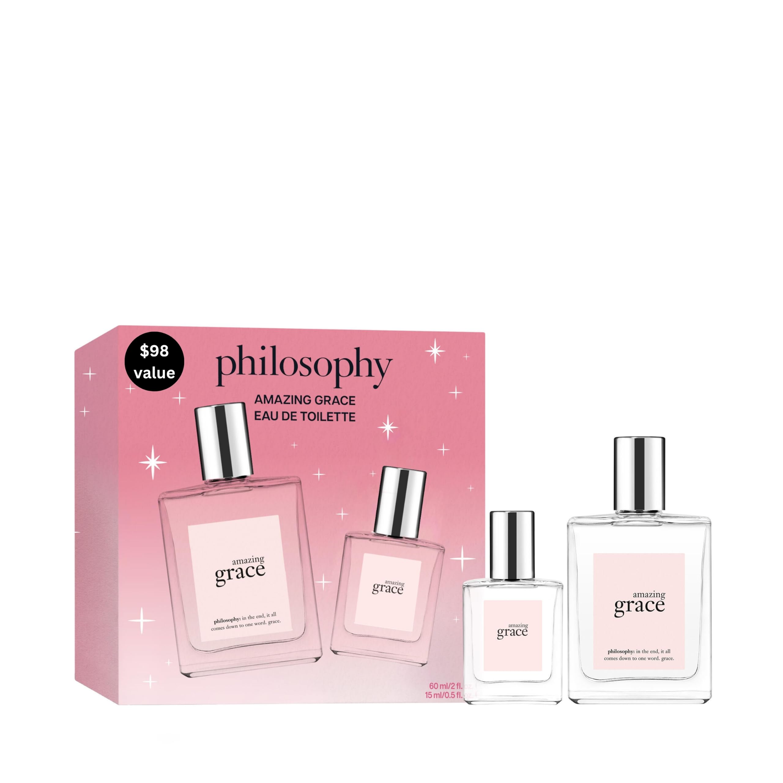 philosophy amazing grace eau de toilette - clean & floral women's perfume - with notes of bergamot, muguet & musk - long lasting fragrance