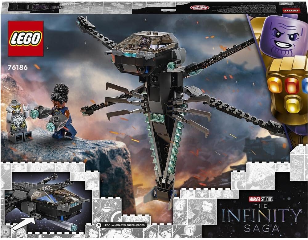 Lego® Super Heroes Marvel Black Panther Dragon Flyer 76186 Building Kit Toy; Create The Final Battle Scene from Avengers: Endgame