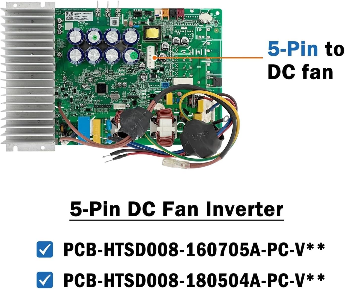 PCB-HTSD008-160705A-PC-V05/HTSD008-180504A-PC-V03 Air Conditioner Outdoor Unit Inverter Accessories Control Board Compatible for Hisense for Whirlpool