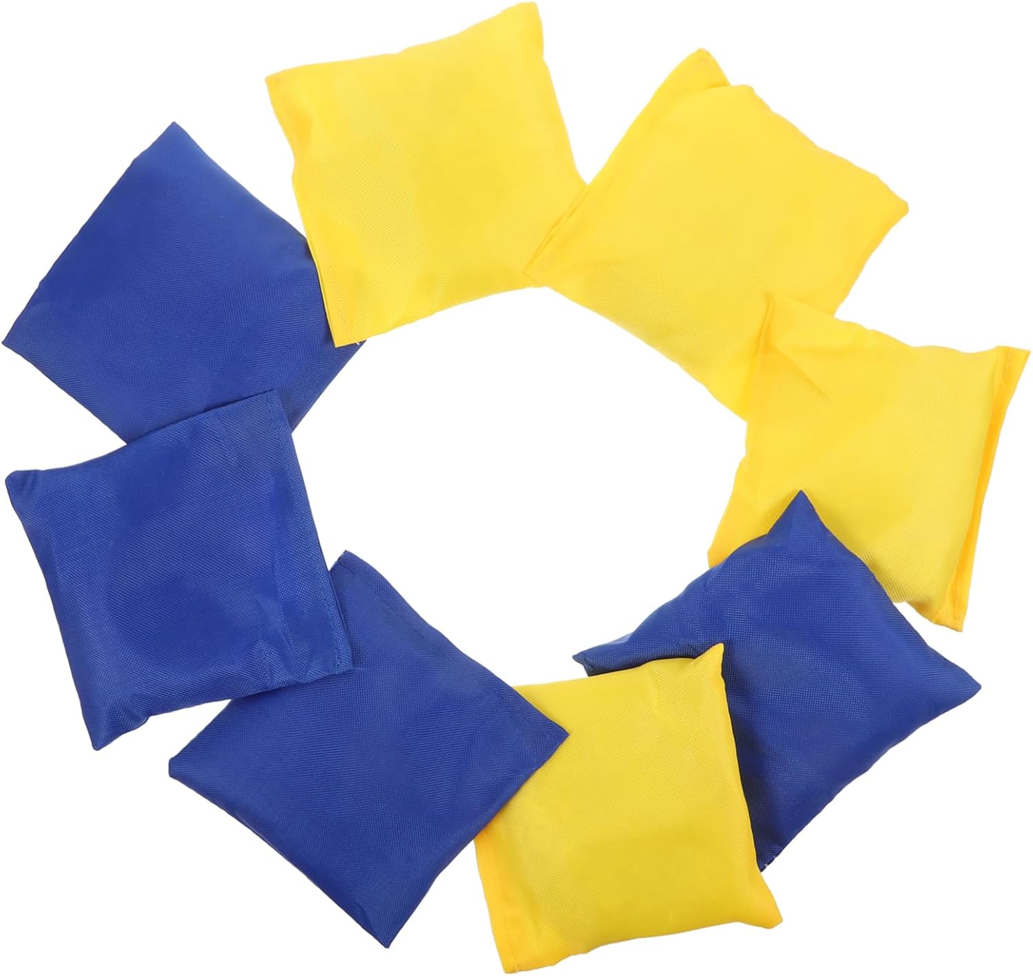 YARNOW 8Pcs Sensory Bean Bags for Portable Tossing Game for Outdoor Skills Hand Eye Coordination Canvas Design for Backyard Play
