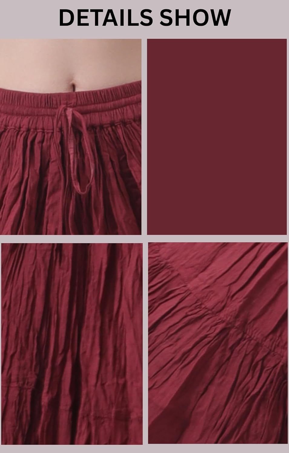 25 Yard Cotton Tiered Long Maxi Skirt for Women’s | Plus Size Full Circle Style Skirt with Maxi Flare Long Skirt