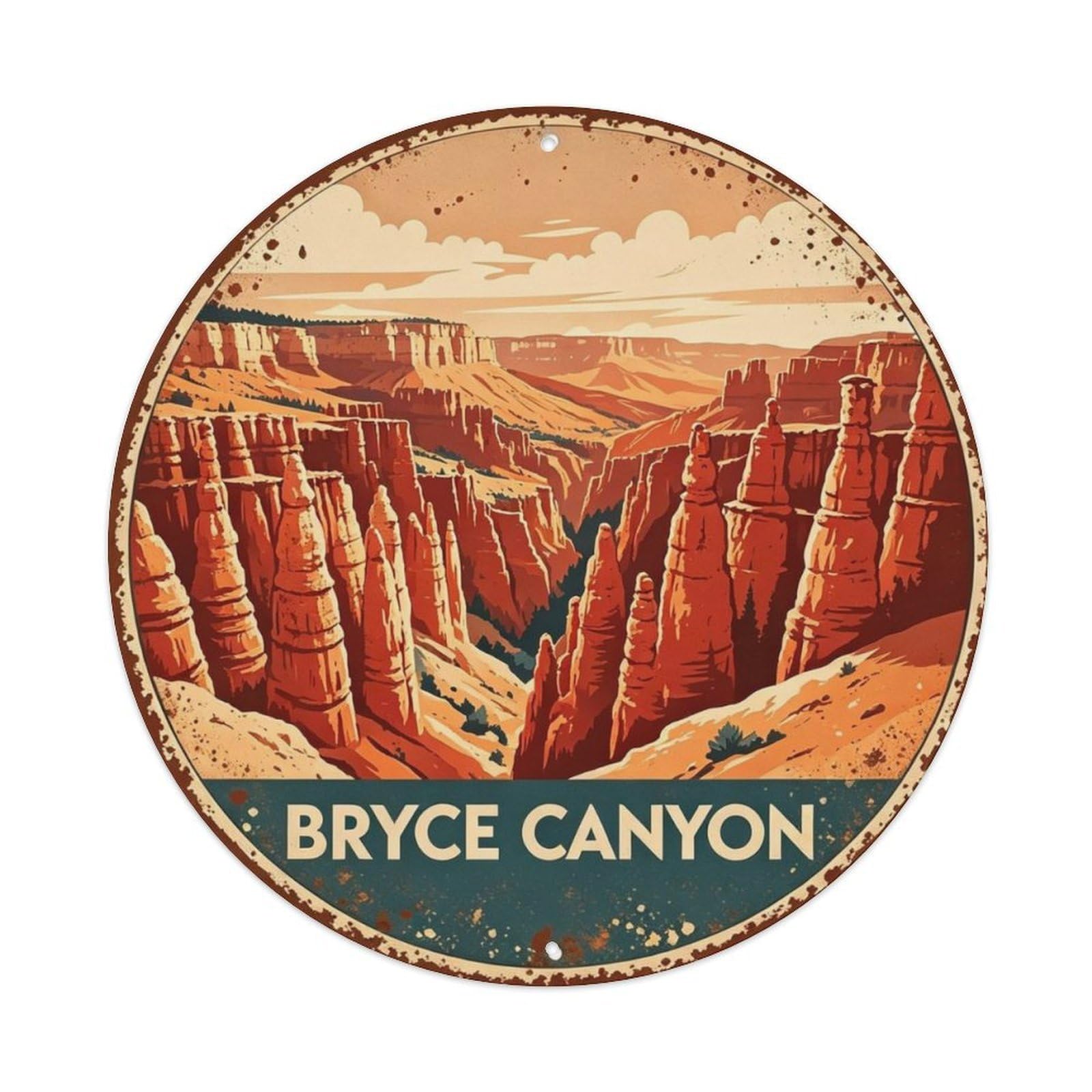 Bryce Canyon Metal Tin Sign Plaque