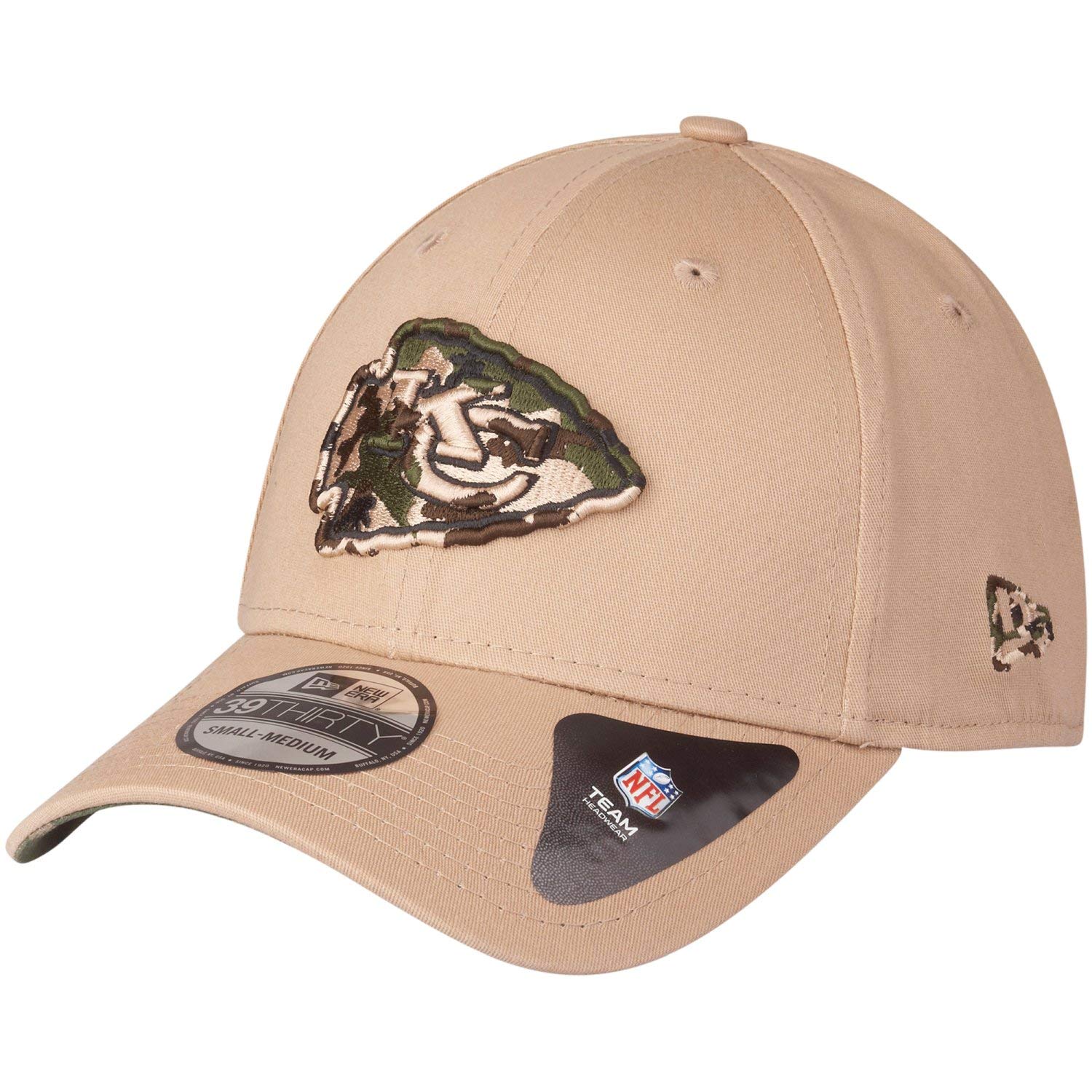 New Era Unisex Kansas City Chiefs 39Thirty Stretch Cap - Camo - M/L