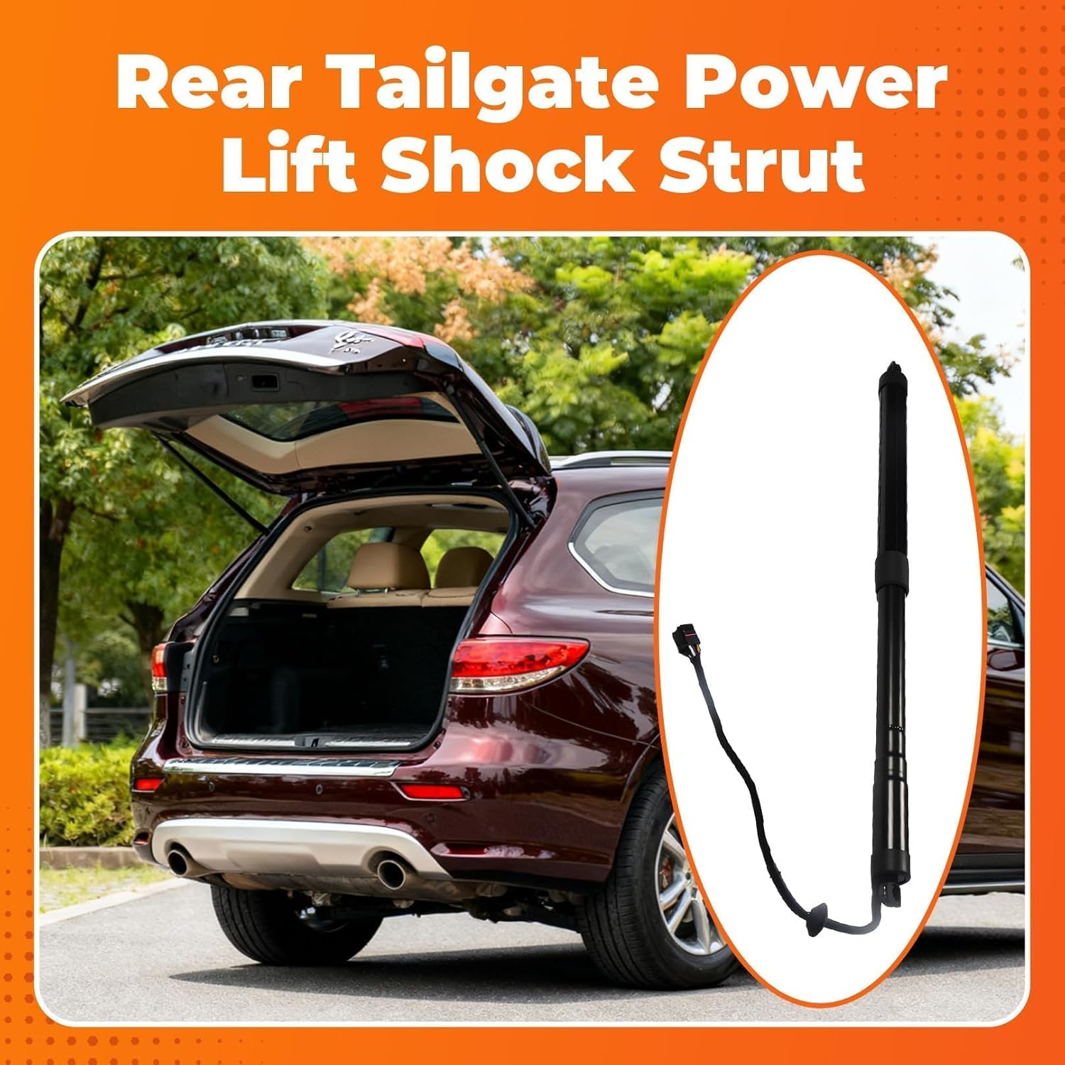 Pair Rear Liftgate Power Support Shock Strut Compatible with JX35 2013 QX60 2014-2017 905603JA0A 905603JA9A