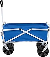 Vista 2 de MACSPORTS Ligero plegable plegable al aire libre todo terreno Beach Wagon - Azul