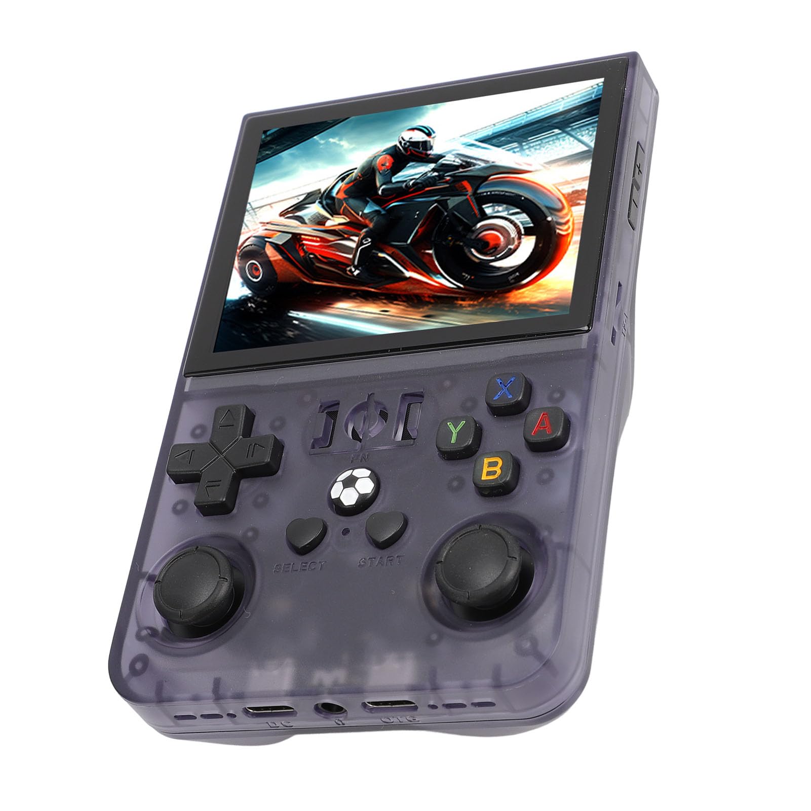 Consola de juegos portátil, consola retro con pantalla IPS de 3,5 pulgadas, batería de 4000 mAh y chipset RK3326, consola de bolsillo compacta para uso en casa como en (ShChGB)
