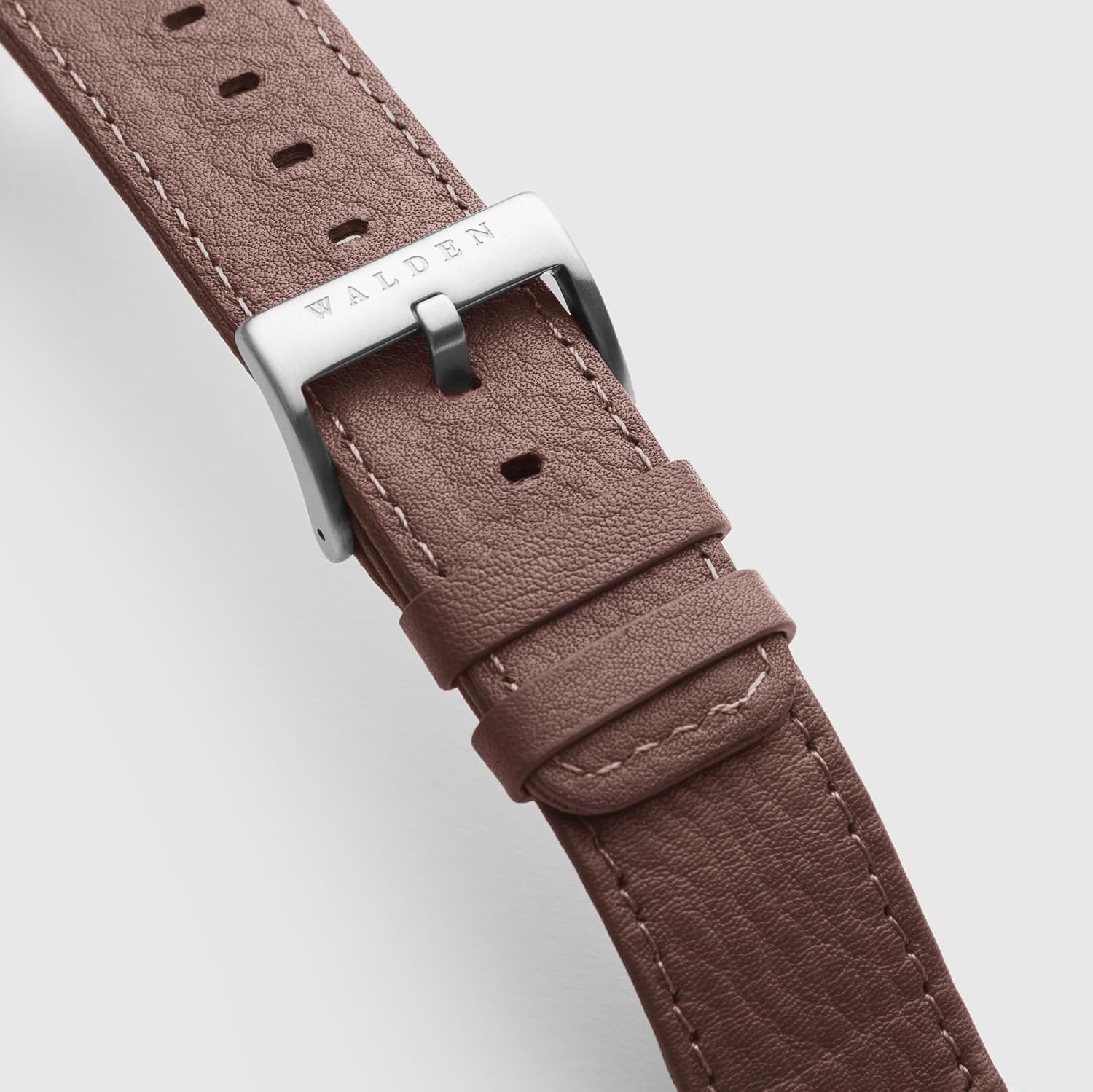 Walden® Leather Band for Apple Watch 42–49mm – Genuine Vegetable-Tanned Leather Apple Watch Strap with Stainless Steel Buckle, Compatible with Series 3–9 & Ultra