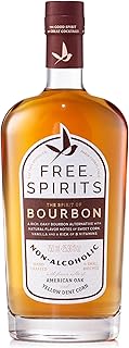 Free Spirits Non-Alcoholic Bourbon Spirit - Award Winning Whiskey Alternative - Low Calorie, Vegan, Gluten-Free with B-Vit...