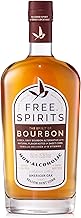 Free Spirits Non-Alcoholic Bourbon Spirit - Award Winning Whiskey Alternative - Low Calorie, Vegan, Gluten-Free with B-Vitamins - Natural Ingredients for Delicious Cocktails - 750 ml Bottle