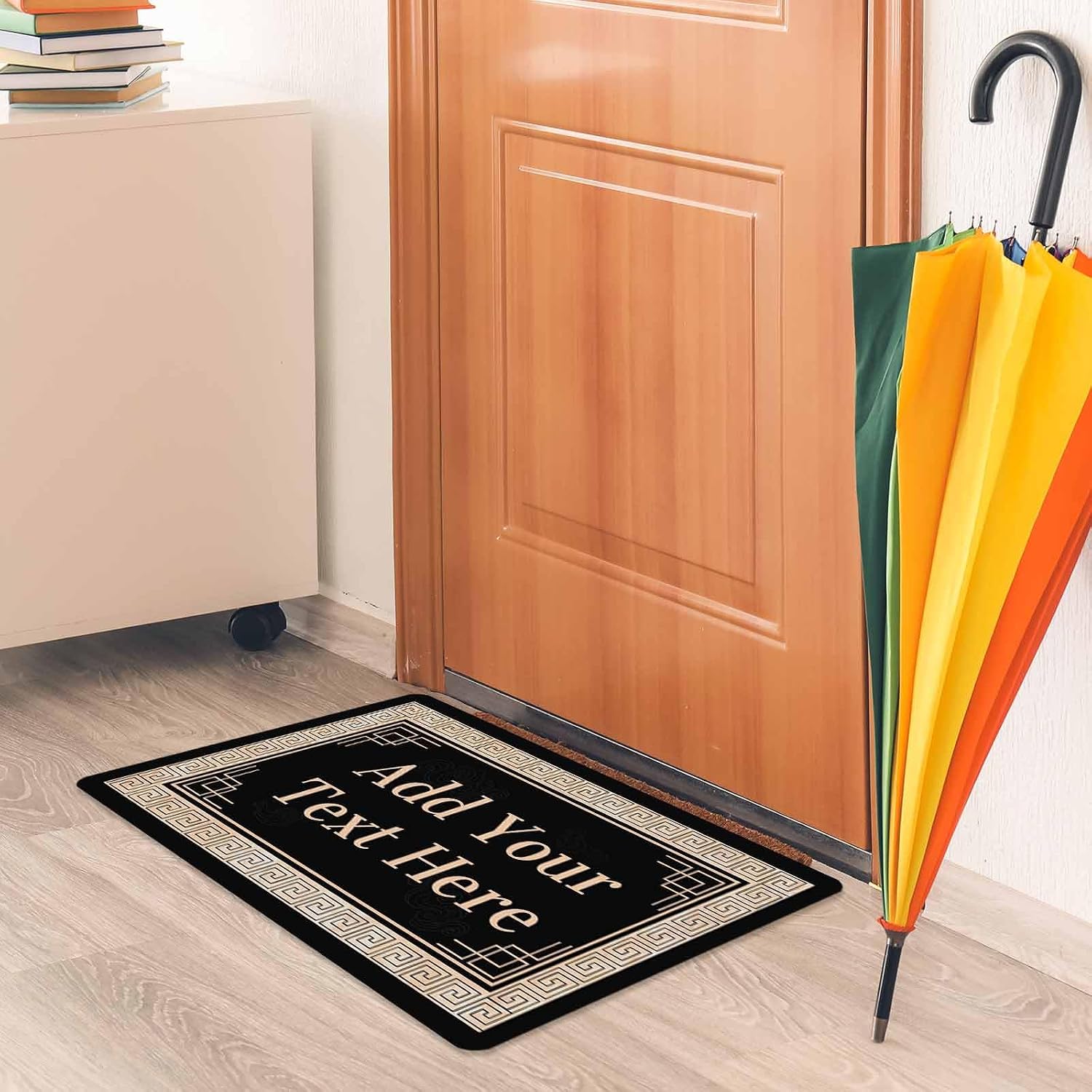 Magimagine Personalized Door Mat Outside Indoor Entrance - Custom Welcome Mat Indoor Outdoor for Front Door with Family Name - Welcome Front Door Mat Non Slip Rubber Backing(18"x30")