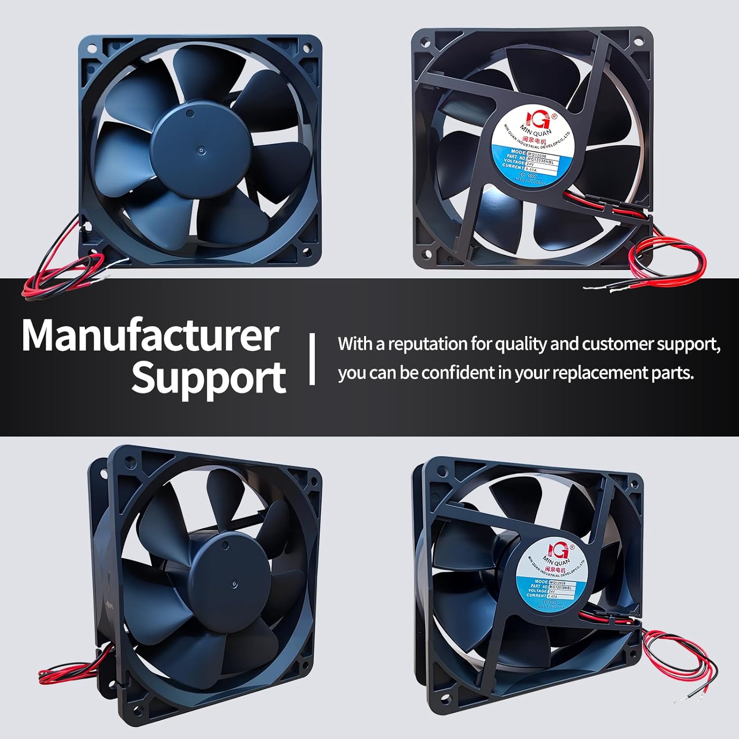 𝐎𝐄𝐌 W0301101 W0301112 Evaporator Fan Motor – 24V DC Brushless Compatible with Atosa MGF8401GR, MGF8402, MGF8401 Fan Motor Replacement Refrigeration Units