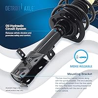 Vista 238 de Detroit Axle - Kit de suspensión delantera de 10 piezas para Chevy Aveo Aveo5 Pontiac G3 Wave 2 Ready Struts Assembly 2 Enlaces de barra