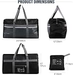 REDCAMP Foldable Duffle Bag Large Size 75L Lightweight & Multifunction, 25" Water Repellency Travel Duffle Bag for Men Women, Black