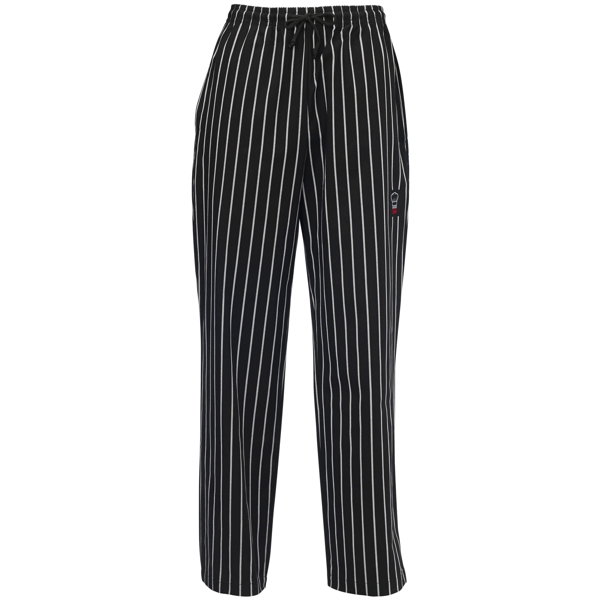 WINCO Chalkstripe Kochhose, Größe L, Kreidestreifen