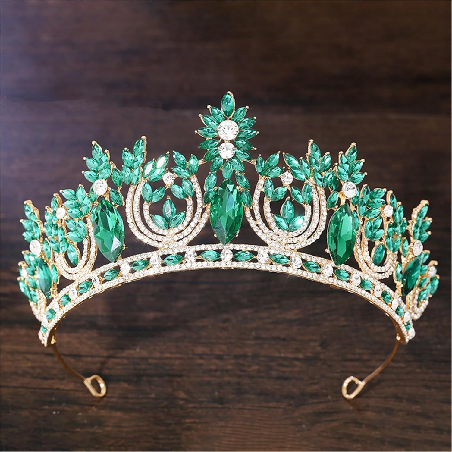 Baroque AB Crystal Tiaras And Crowns For Women Party Birthday Wedding Dress Crown