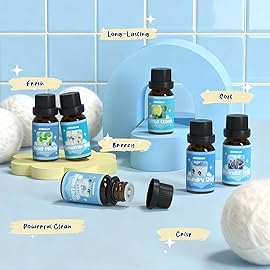 ARVIDSSON Laundry Collection Essential Oil Set, Natural Clean Essential Oils for Diffuser, Use with Wool Dryer Balls - Fresh Linen, Citrus Clean, Laundry Day, Chamomile Bliss, Lavender Field, Minty