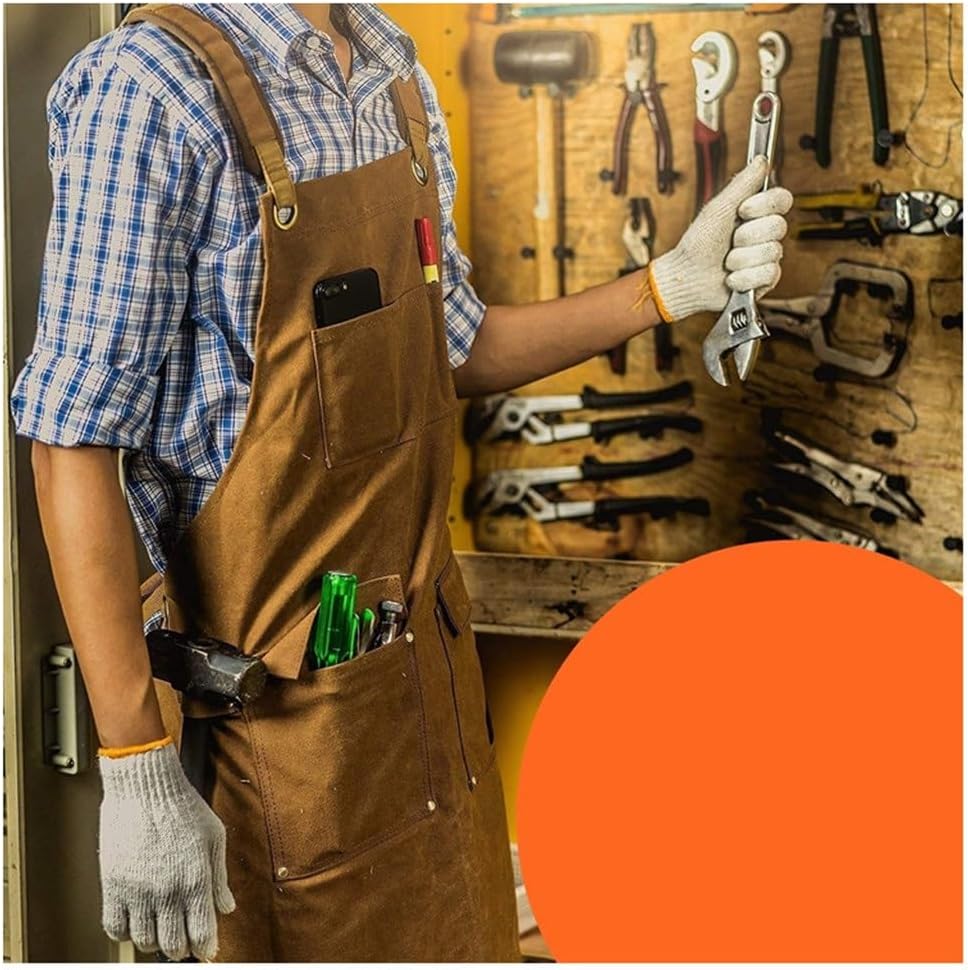 Apron Thick Canvas European And Carpentry Electrician Garden Work Clothes