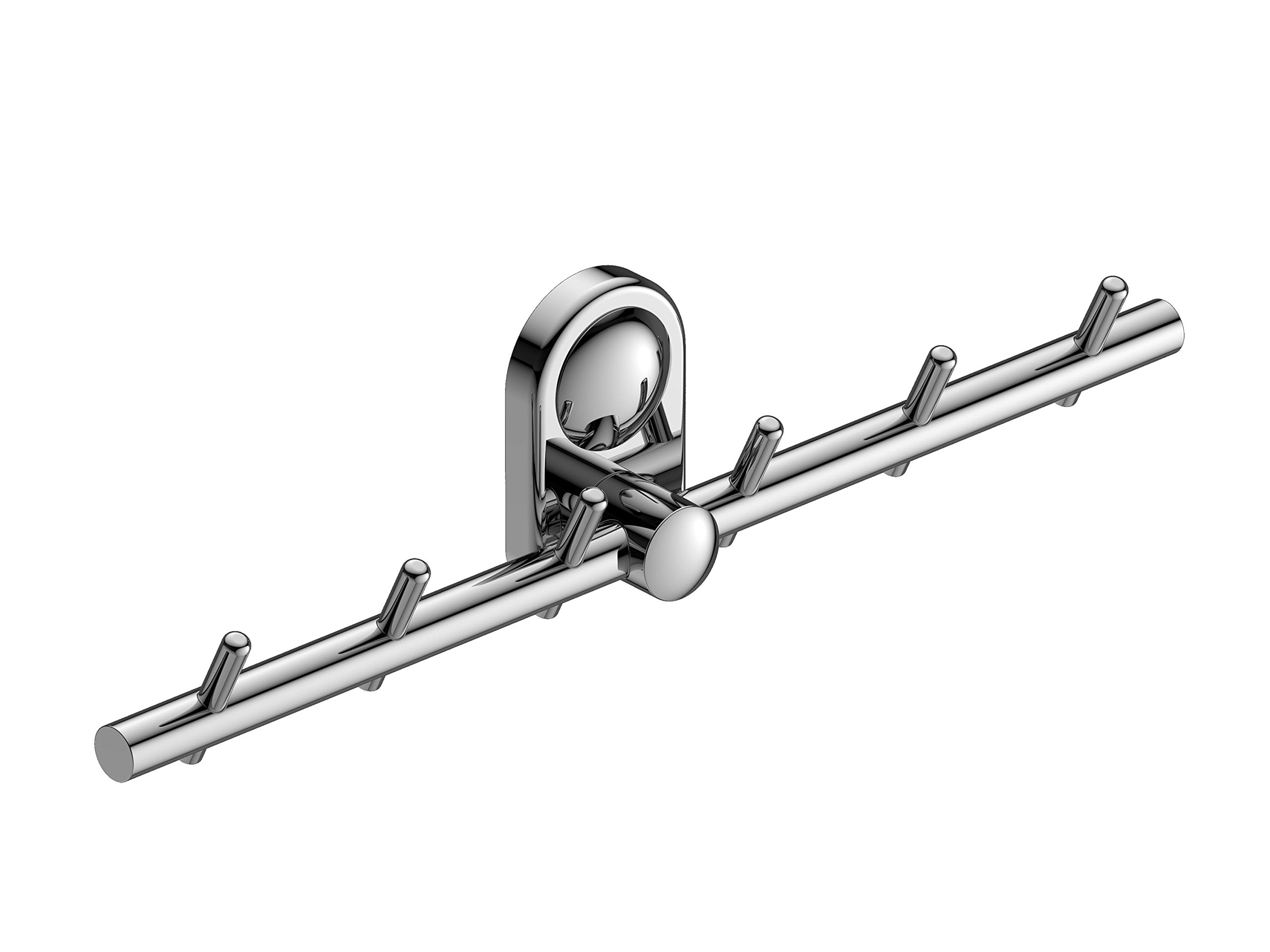 Amity Cute 304 Grade Stainless Steel with Chrome Finish 6-Pin Coat Robe Cloth Hanger, Wall Mounted Hook for Hanging Keys, Clothes, Towel (B0781BMT4G) Amazon Price History, Amazon Price Tracker