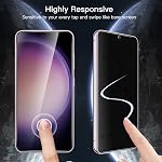 JETech Protecteur d'écran de confidentialité pour Samsung Galaxy S23+ / S23 Plus 5G 6.6-Inch avec protège-objectif caméra, film en verre trempé anti-spy, empreinte digitale ID Compatible, 2-Pack Chaque