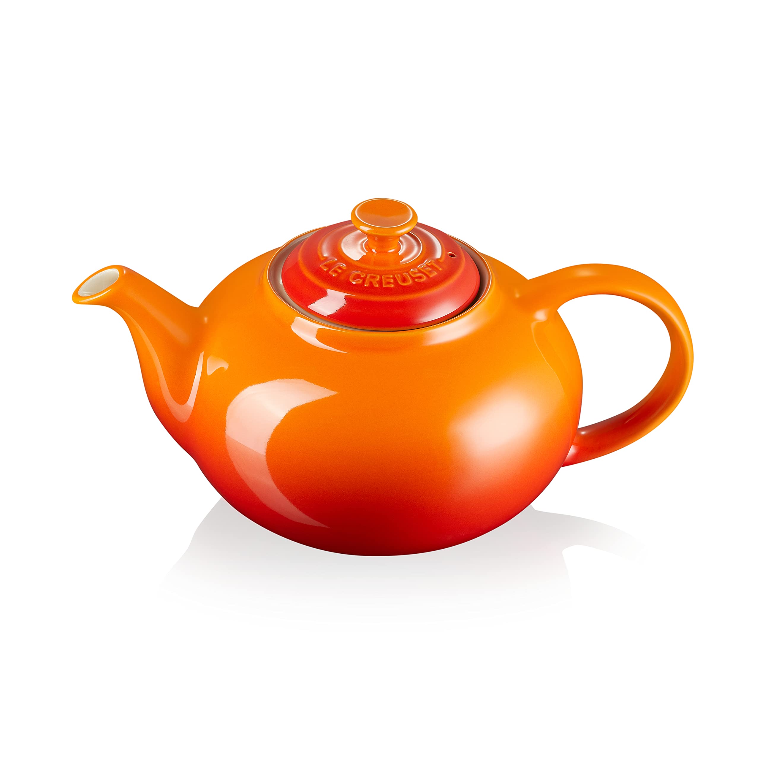 Le Creuset Tetera Classic de cerámica de gres, 1, 3 litros, para 3-4 tazas, Volcanico, 70702130900000