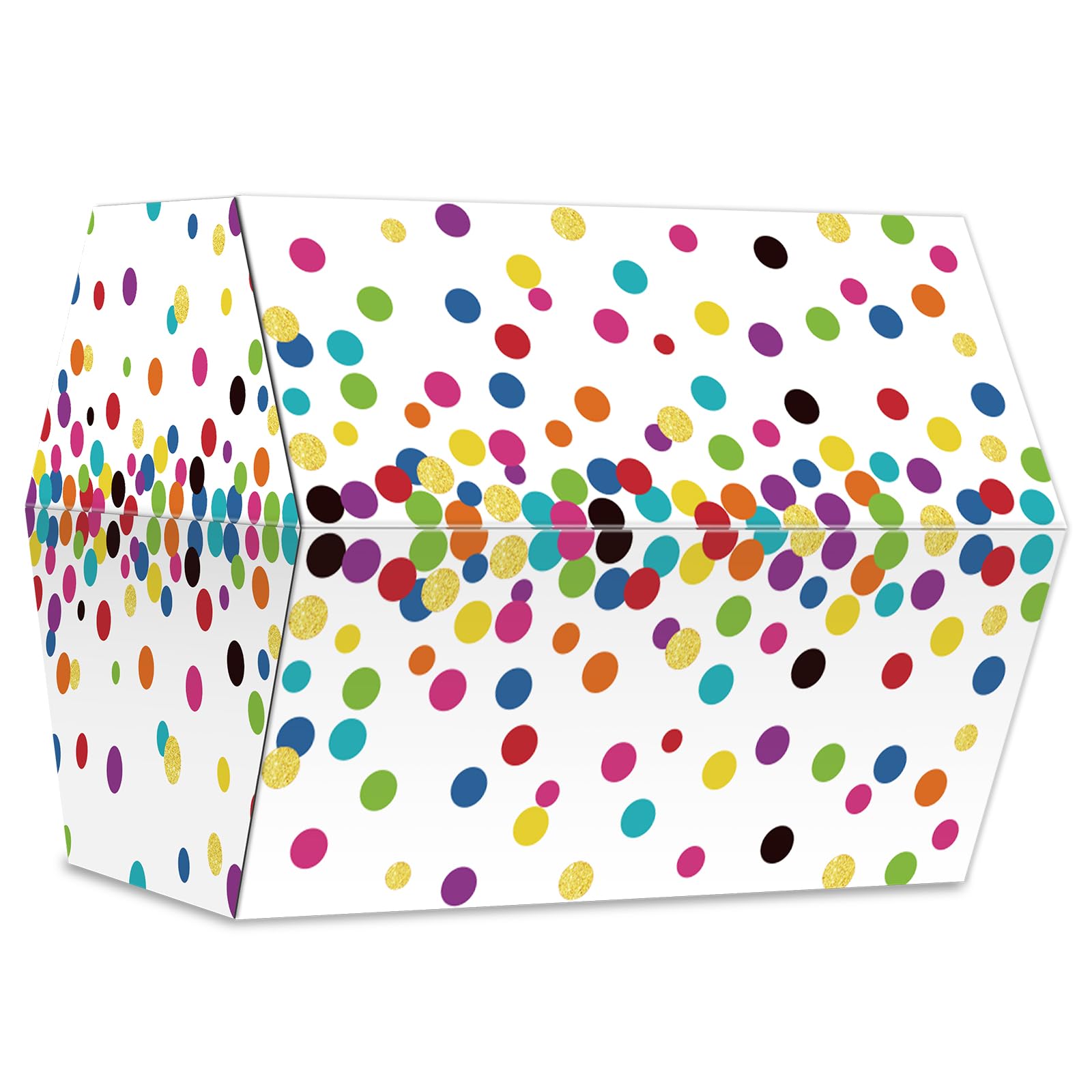 Confetti Treasure Chest Box Classroom Decorations Confetti Chest Teachers Toy Prizes Awards Rewards Treasure Box for Classroom Teachers Kids Nursery Room School Decor